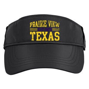 Prairie View Texas Prairie Gift Distressed Adult Drive Performance Visor