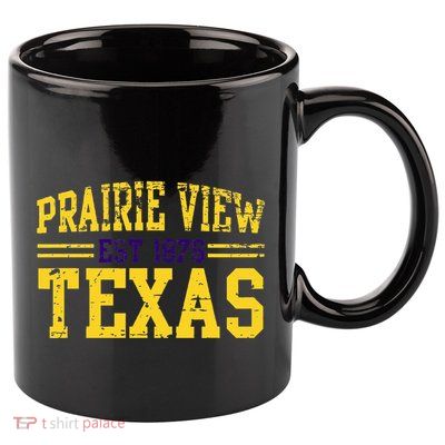 Prairie View Texas Prairie Gift Distressed 11oz C Handle Ceramic Mug