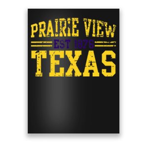 Prairie View Texas Prairie Gift Distressed Poster