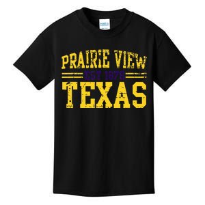 Prairie View Texas Prairie Gift Distressed Kids T-Shirt