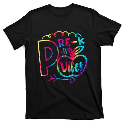 Pre-K Vibes Team Pre-K Squad Tie Dye 1st Day of School T-Shirt