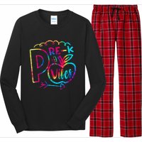 Pre-K Vibes Team Pre-K Squad Tie Dye 1st Day of School Long Sleeve Pajama Set