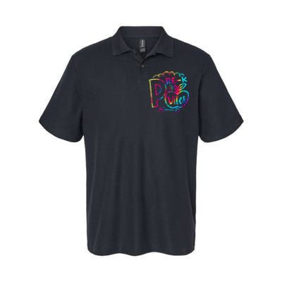 Pre-K Vibes Team Pre-K Squad Tie Dye 1st Day of School Softstyle Adult Sport Polo