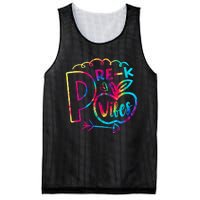 Pre-K Vibes Team Pre-K Squad Tie Dye 1st Day of School Mesh Reversible Basketball Jersey Tank