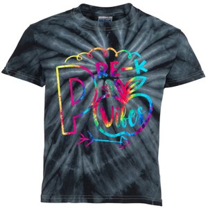 Pre-K Vibes Team Pre-K Squad Tie Dye 1st Day of School Kids Tie-Dye T-Shirt