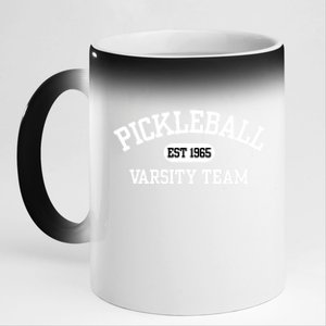 Pickleball Varsity Team Pickleball Player Varsity Classic Gift 11oz Black Color Changing Mug