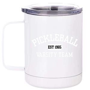 Pickleball Varsity Team Pickleball Player Varsity Classic Gift 12 oz Stainless Steel Tumbler Cup