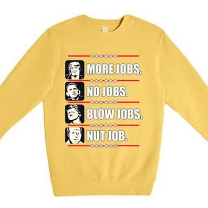 Presidents Vote Trump Anti Biden Obama Clinton Funny Choice Premium Crewneck Sweatshirt