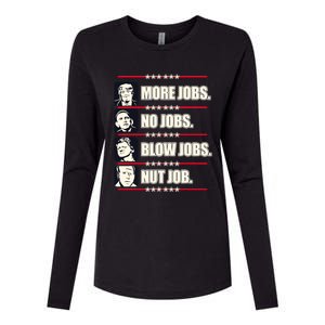 Presidents Vote Trump Anti Biden Obama Clinton Funny Choice Womens Cotton Relaxed Long Sleeve T-Shirt