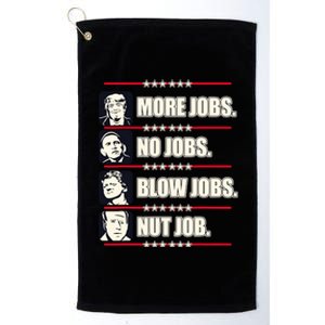 Presidents Vote Trump Anti Biden Obama Clinton Funny Choice Platinum Collection Golf Towel