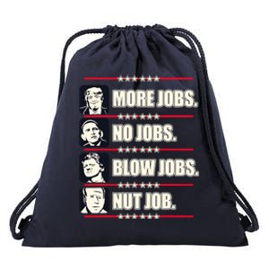 Presidents Vote Trump Anti Biden Obama Clinton Funny Choice Drawstring Bag