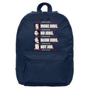 Presidents Vote Trump Anti Biden Obama Clinton Funny Choice 16 in Basic Backpack