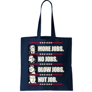 Presidents Vote Trump Anti Biden Obama Clinton Funny Choice Tote Bag