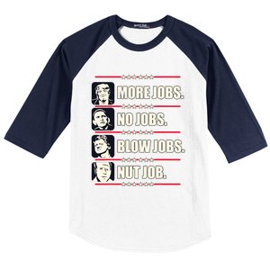 Presidents Vote Trump Anti Biden Obama Clinton Funny Choice Baseball Sleeve Shirt