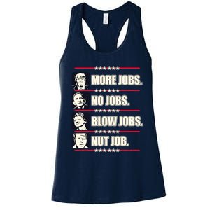 Presidents Vote Trump Anti Biden Obama Clinton Funny Choice Women's Racerback Tank