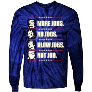 Presidents Vote Trump Anti Biden Obama Clinton Funny Choice Tie-Dye Long Sleeve Shirt