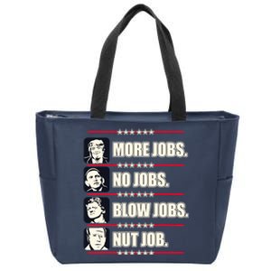 Presidents Vote Trump Anti Biden Obama Clinton Funny Choice Zip Tote Bag