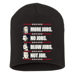 Presidents Vote Trump Anti Biden Obama Clinton Funny Choice Short Acrylic Beanie