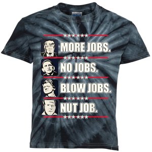 Presidents Vote Trump Anti Biden Obama Clinton Funny Choice Kids Tie-Dye T-Shirt