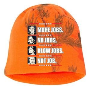 Presidents Vote Trump Anti Biden Obama Clinton Funny Choice Kati - Camo Knit Beanie