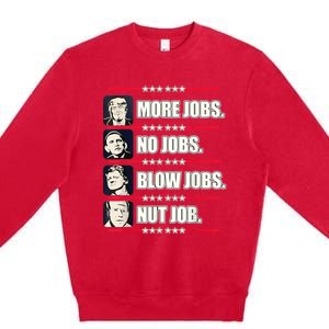 Presidents Vote Trump Anti Biden Obama Clinton Funny Choice Premium Crewneck Sweatshirt