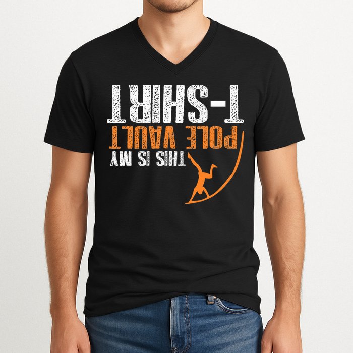 Pole Vaulting This Is My Pole Vault V-Neck T-Shirt
