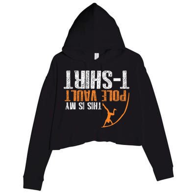 Pole Vaulting This Is My Pole Vault Crop Fleece Hoodie