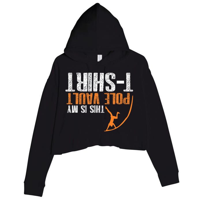 Pole Vaulting This Is My Pole Vault Crop Fleece Hoodie