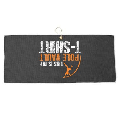 Pole Vaulting This Is My Pole Vault Large Microfiber Waffle Golf Towel