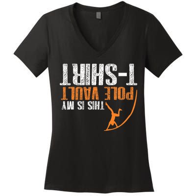 Pole Vaulting This Is My Pole Vault Women's V-Neck T-Shirt