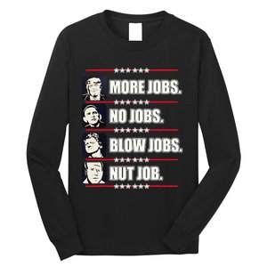 Presidents Vote Trump Anti Biden Obama Clinton Funny Choice Long Sleeve Shirt