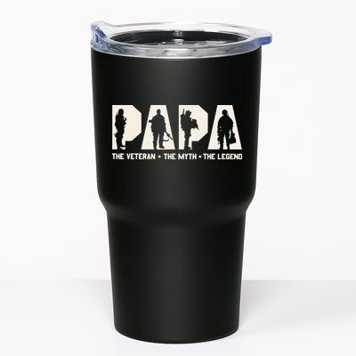 Papa Veteran The Myth The Legend Fathers Day Grandpa Tumbler