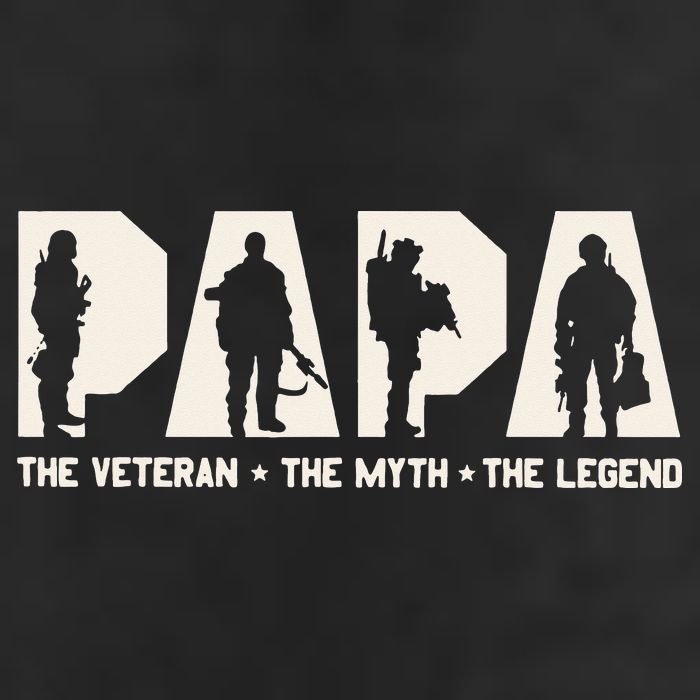 Papa Veteran The Myth The Legend Fathers Day Grandpa Hat
