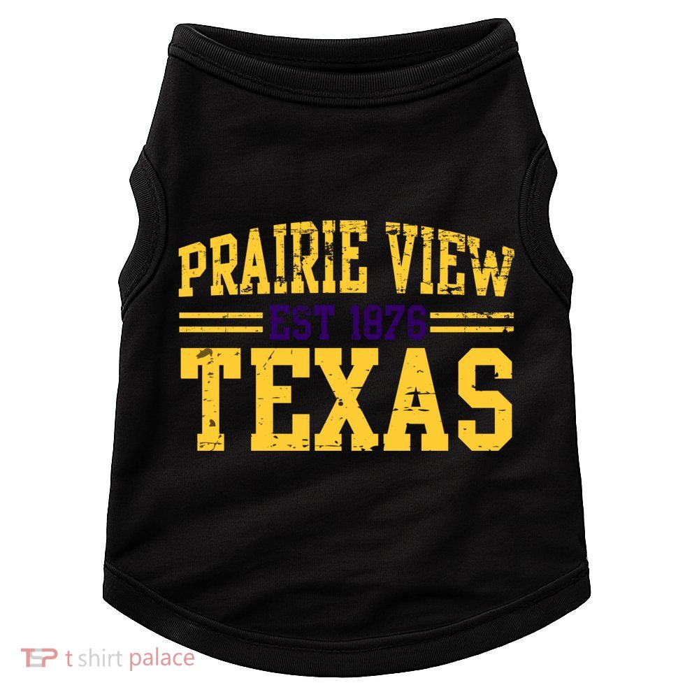 Prairie View Texas, Prairie Gift, Distressed Text Doggie Tank