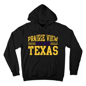 Prairie View Texas, Prairie Gift, Distressed Text Hoodie