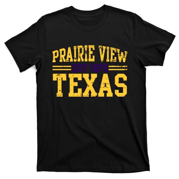 Prairie View Texas, Prairie Gift, Distressed Text T-Shirt