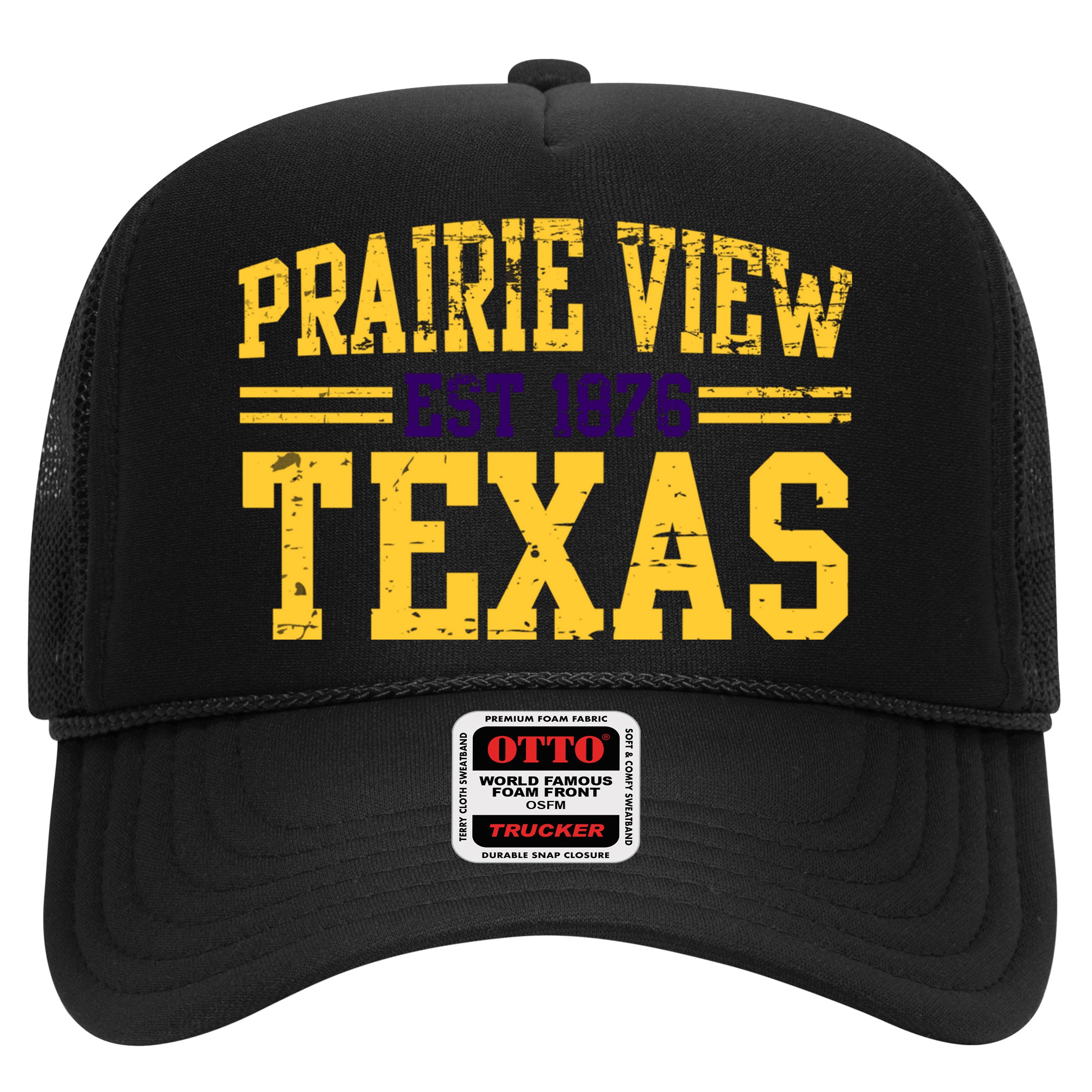 Prairie View Texas, Prairie Gift, Distressed Text Hat