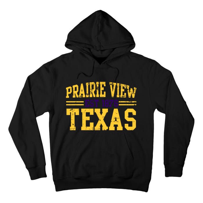 Prairie View Texas, Prairie Gift, Distressed Text Tall Hoodie