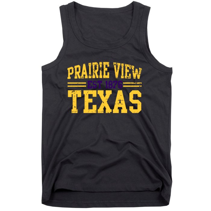 Prairie View Texas, Prairie Gift, Distressed Text Tank Top