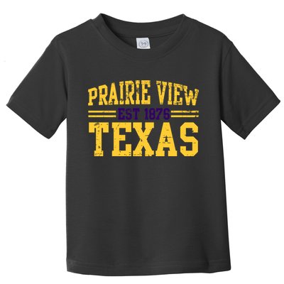 Prairie View Texas, Prairie Gift, Distressed Text Toddler T-Shirt