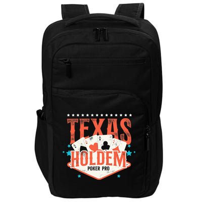Poker Vintage Texas Holdem Poker Pro Impact Tech Backpack