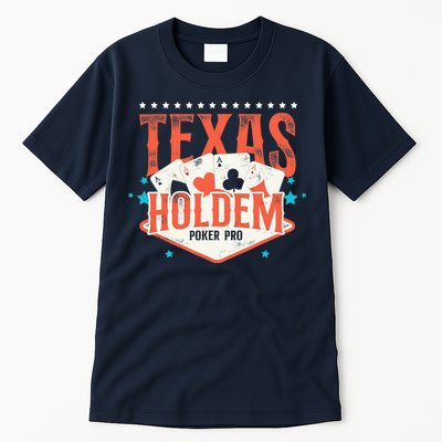 Poker Vintage Texas Holdem Poker Pro Tall T-Shirt