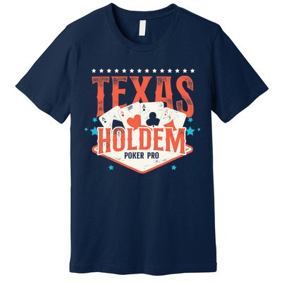 Poker Vintage Texas Holdem Poker Pro Premium T-Shirt