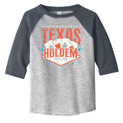 Poker Vintage Texas Holdem Poker Pro Toddler Fine Jersey T-Shirt