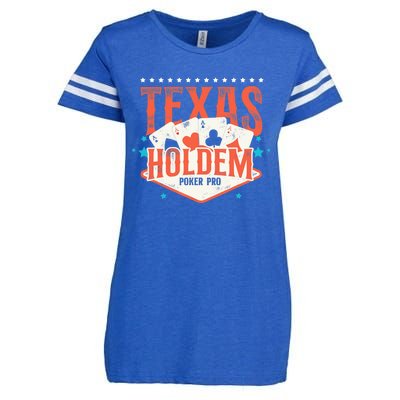 Poker Vintage Texas Holdem Poker Pro Enza Ladies Jersey Football T-Shirt