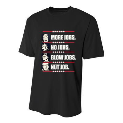 Presidents Vote Trump Anti Biden Obama Clinton Funny Choice Youth Performance Sprint T-Shirt