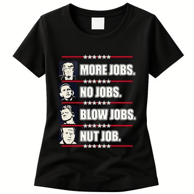 Presidents Vote Trump Anti Biden Obama Clinton Funny Choice Womens T-Shirt
