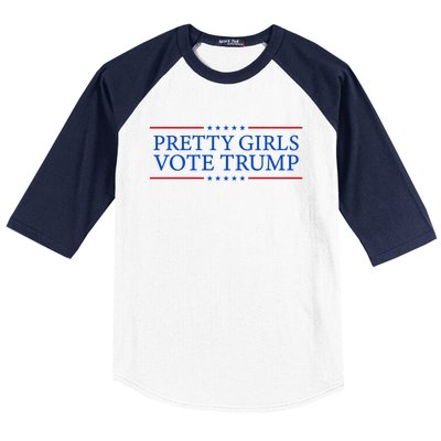 Pretty Vote Trump Great Gift Baseball Sleeve Shirt