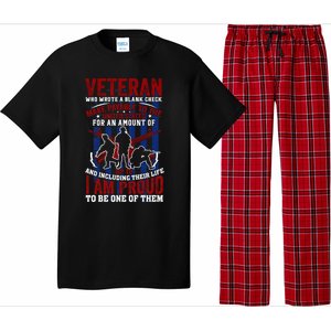 Proud Veteran Us Flag Memorial Day 4th Of July Veteran's Day Meaningful Gift Pajama Set