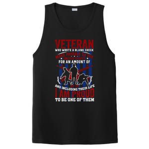 Proud Veteran Us Flag Memorial Day 4th Of July Veteran's Day Meaningful Gift PosiCharge Competitor Tank